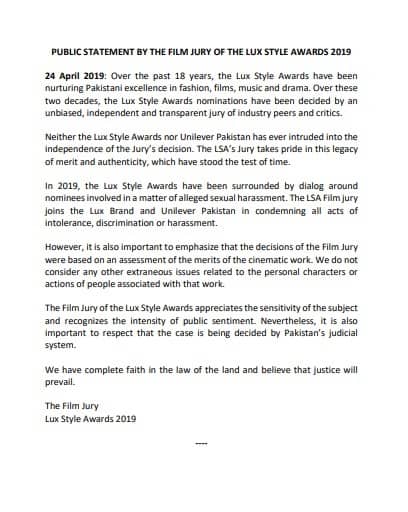 LSA issues statement amidst controversy