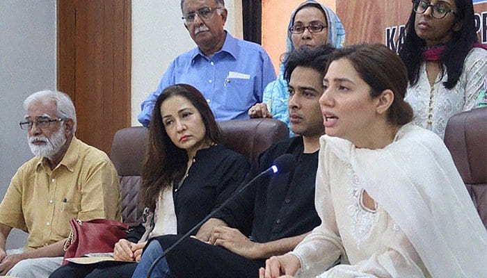 Mahira Khan, Shehzad Roy protest against child sexual abuse