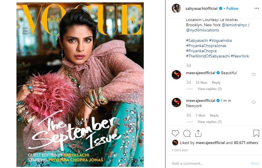 Meera Jee fangirls over Priyanka Chopra