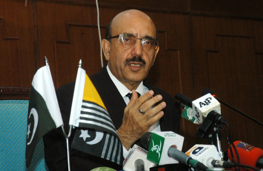 Azad Kashmir president challenges Indian army chief to attack valley