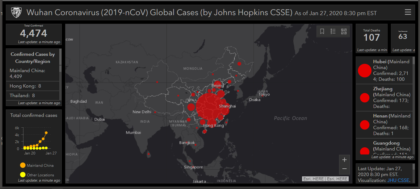 How to track the spread of coronavirus in real-time