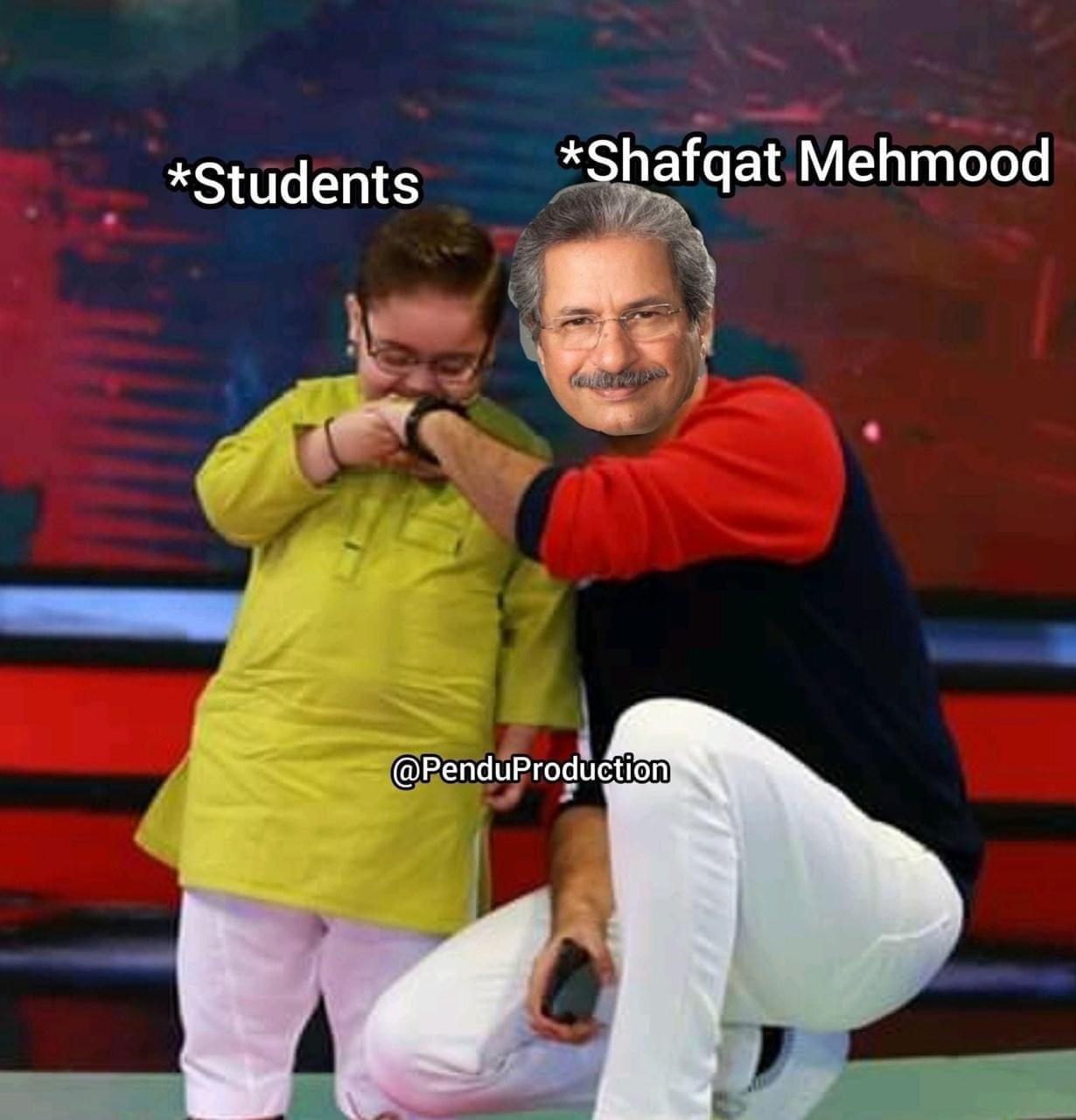 Shafqat Mehmood becomes the new hero for Pakistani students