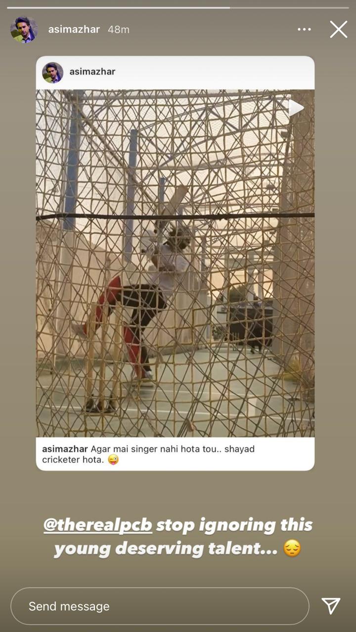 Asim Azhar asks PCB to stop ignoring him