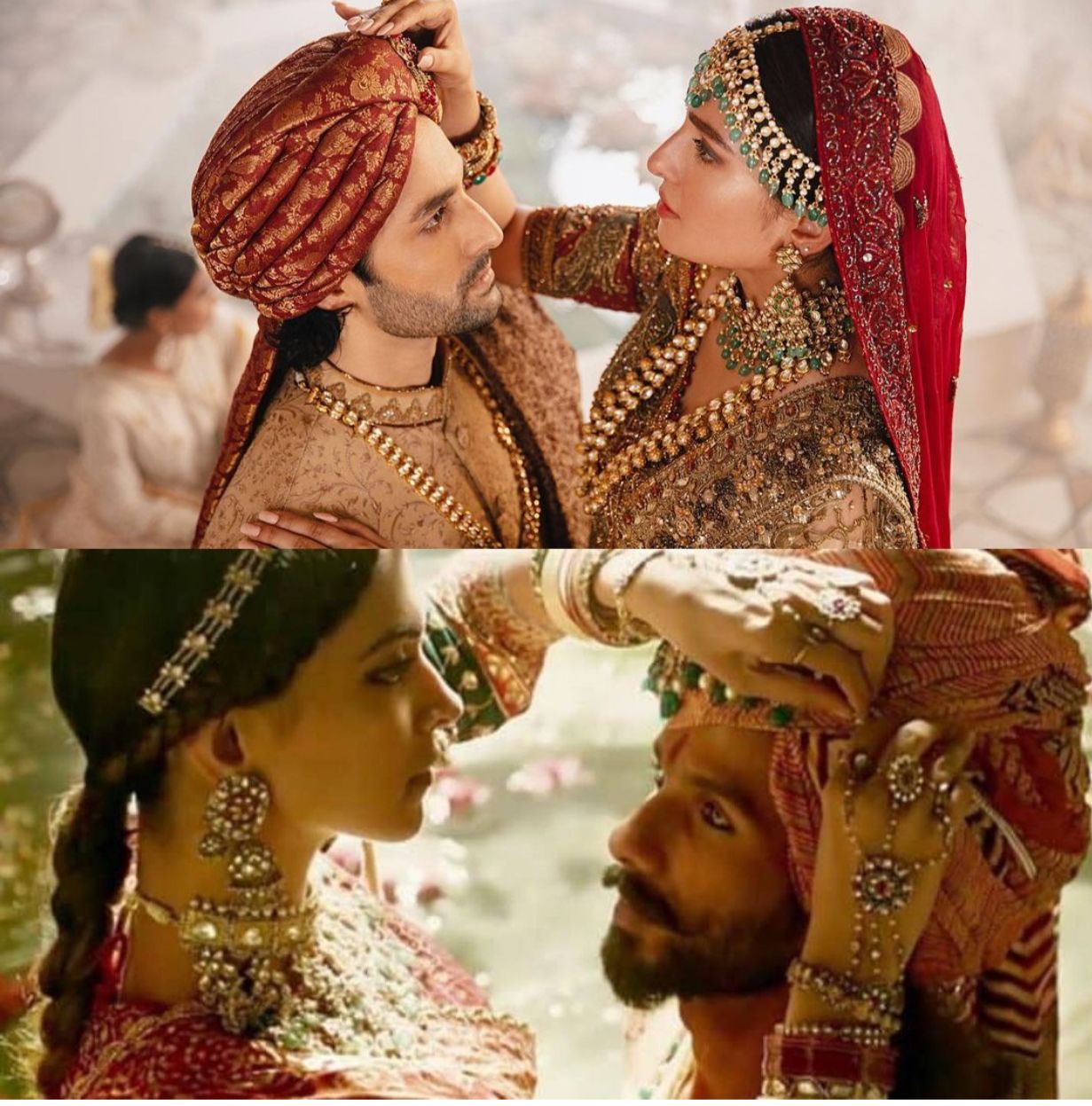 Ayeza, Danish pay tribute to Deepika-Shahid by recreating their iconic look from ‘Padmaavat’