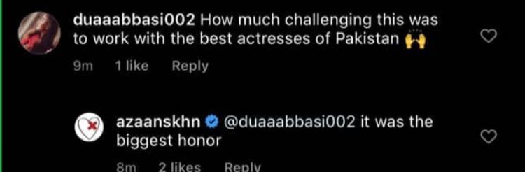 Azaan Sami Khan opens up on working with female superstars Sajal and Yumna