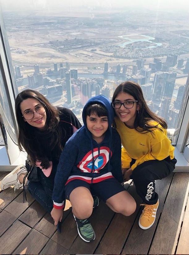 Karisma Kapoor, Samaira Kapoor and Kiaan Raj Kapoor