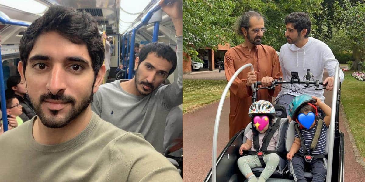 Crown prince of Dubai goes unnoticed while travelling on London tube