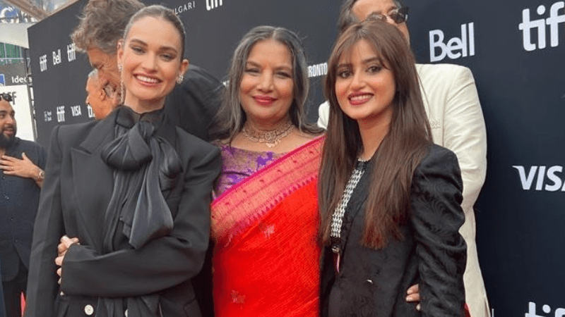 <p>Photo: Shabana Azmi/Instagram</p>“/></figure>



<p>As fans eagerly await the movie’s release, celebrities such as  Mahira Khan, Sanam Saeed, Saboor Aly and Shehzad Roy congratulated Sajal on her Hollywood debut. </p>



<figure class=