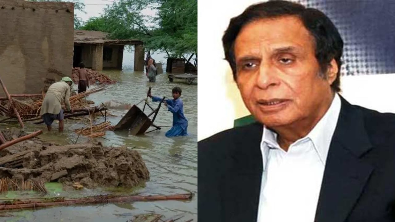 Punjab CM Pervaiz Elahi increases financial assistance for flood victims to Rs10 lac