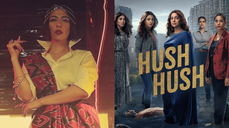 <p>Photos: Meesha Shafi and Juhi Chawla /instagram</p>” width=”643″ height=”362″/></figure>
<p>She credited the song writer Sameer Rahat and Shafi’s “gorgeous voice” while encouraging her followers to let the song “transport” them.</p>
<p>The music video features the women of the show, Chawla, Ali Khan, Tanna, Kamra, Goswami and others. Taking to her Instagram stories, Shafi wrote, “Thank you for trusting me with this Tanuja Chandra. Arijit Datta and Sameer Rahat it was an absolute pleasure to sing this most special song.”</p>
<blockquote class=