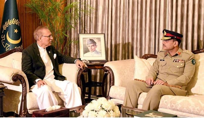 President Alvi to discuss  ‘game of audio and videos leaks’ with COAS Munir