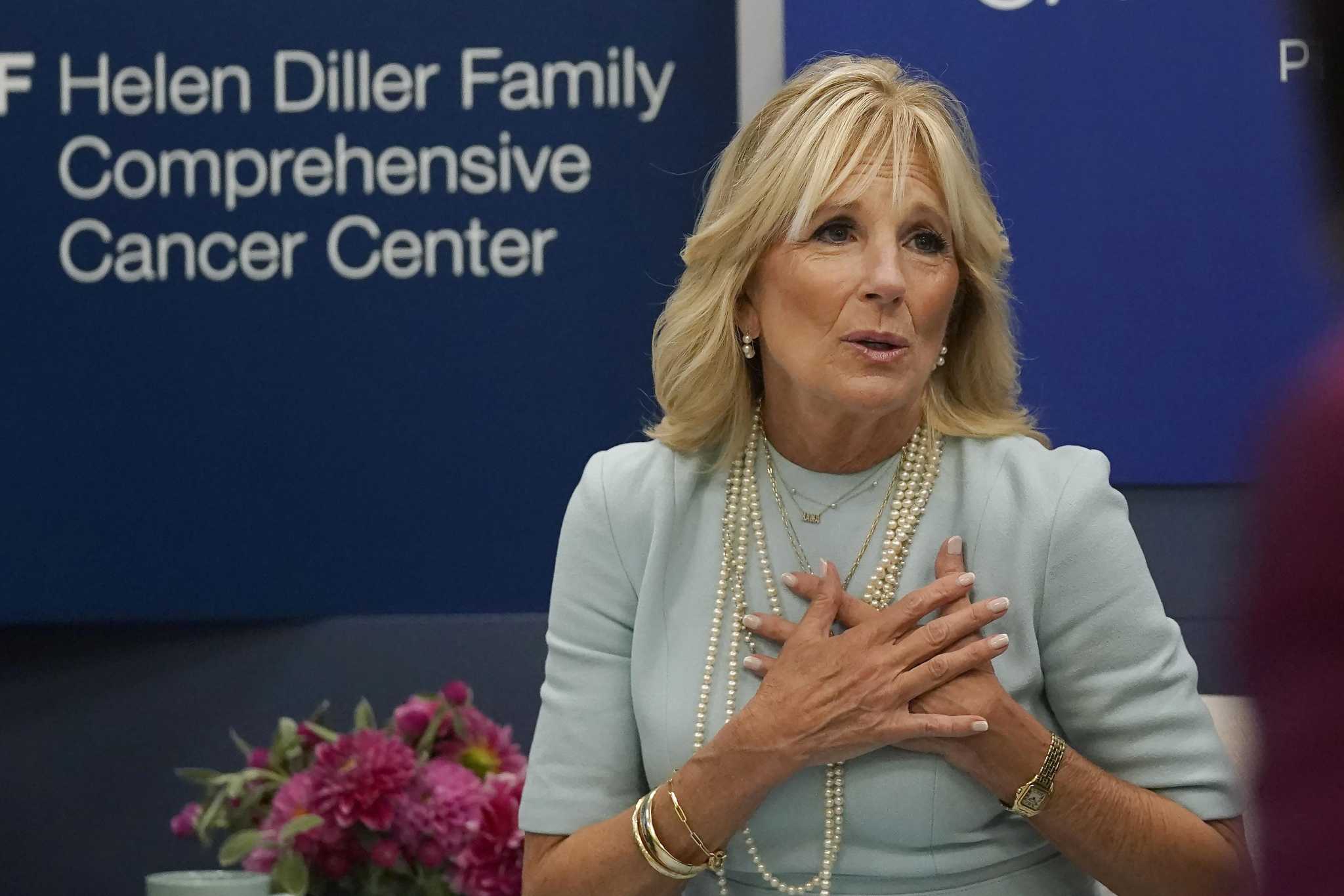 US first lady is in ‘good spirits’ after surgery to remove cancerous lesions