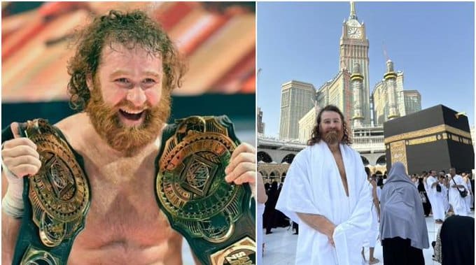 WWE superstar Sami Zayn performs Umrah