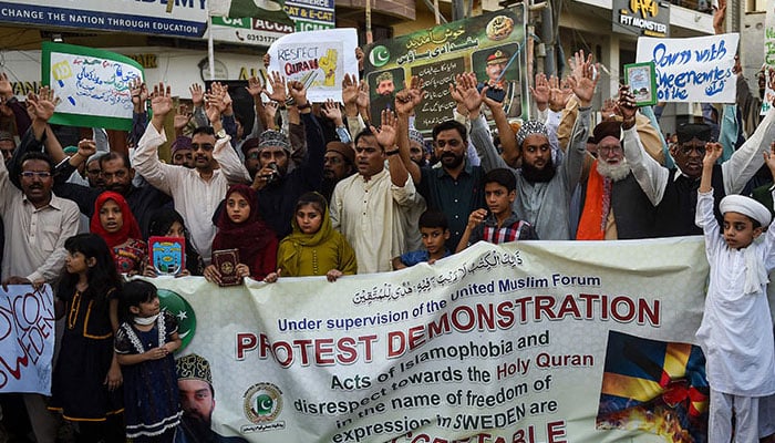 Nationwide protests on Friday against Holy Quran desecration in Sweden
