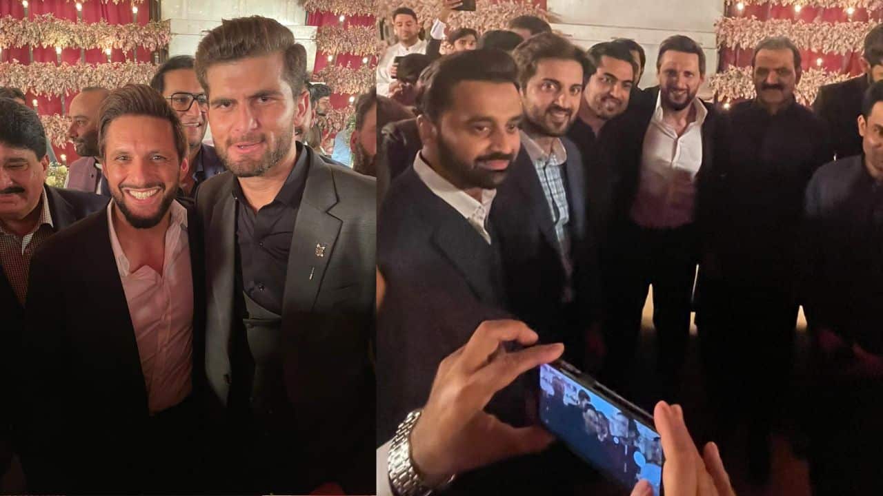 EXCLUSIVE: pictures of Shahid Afridi at Shaheen Afridi’s Valima that will shock you