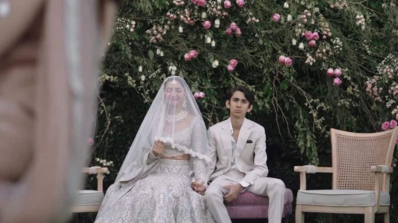 Mahira Khan walks down the aisle with her son and he is so grown up