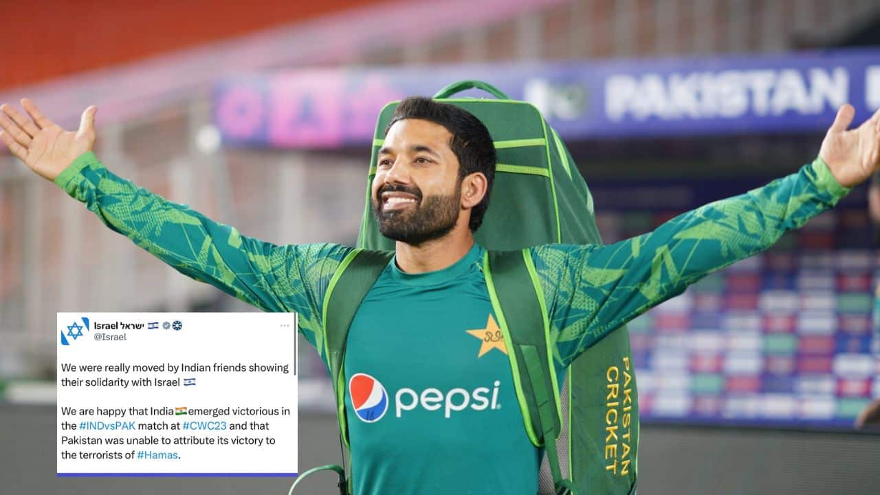 Official Israel account attacks Rizwan for pro-Palestine tweet