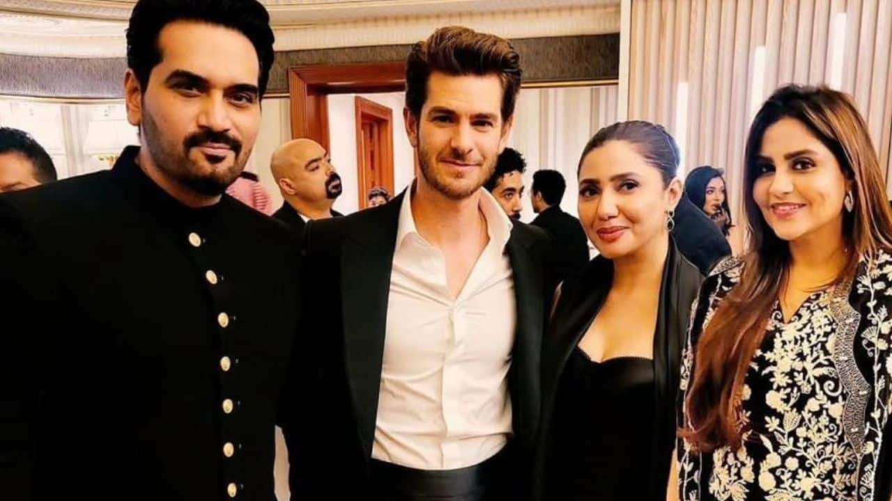 Mahira Khan snapped with Hollywood star Andrew Garfield