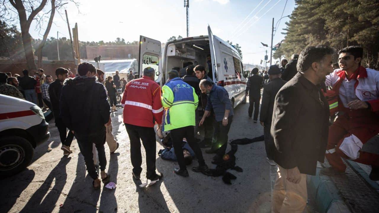 Iran blames Israel, US for deadly blasts near grave of Guards general Soleimani