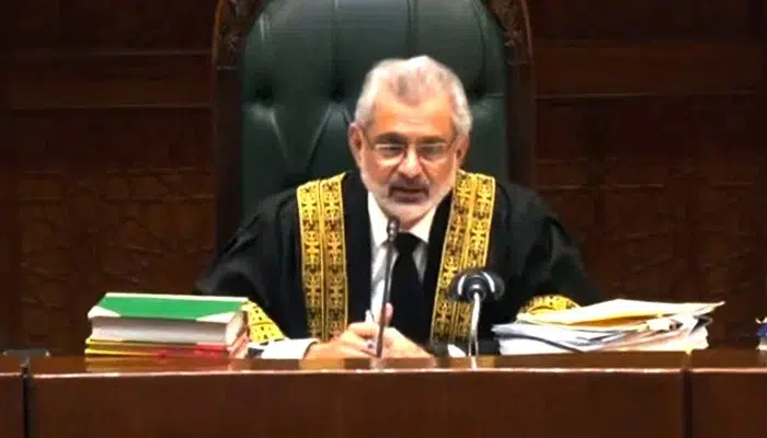 Supreme Court not running anyone’s campaign: Qazi Faez Isa