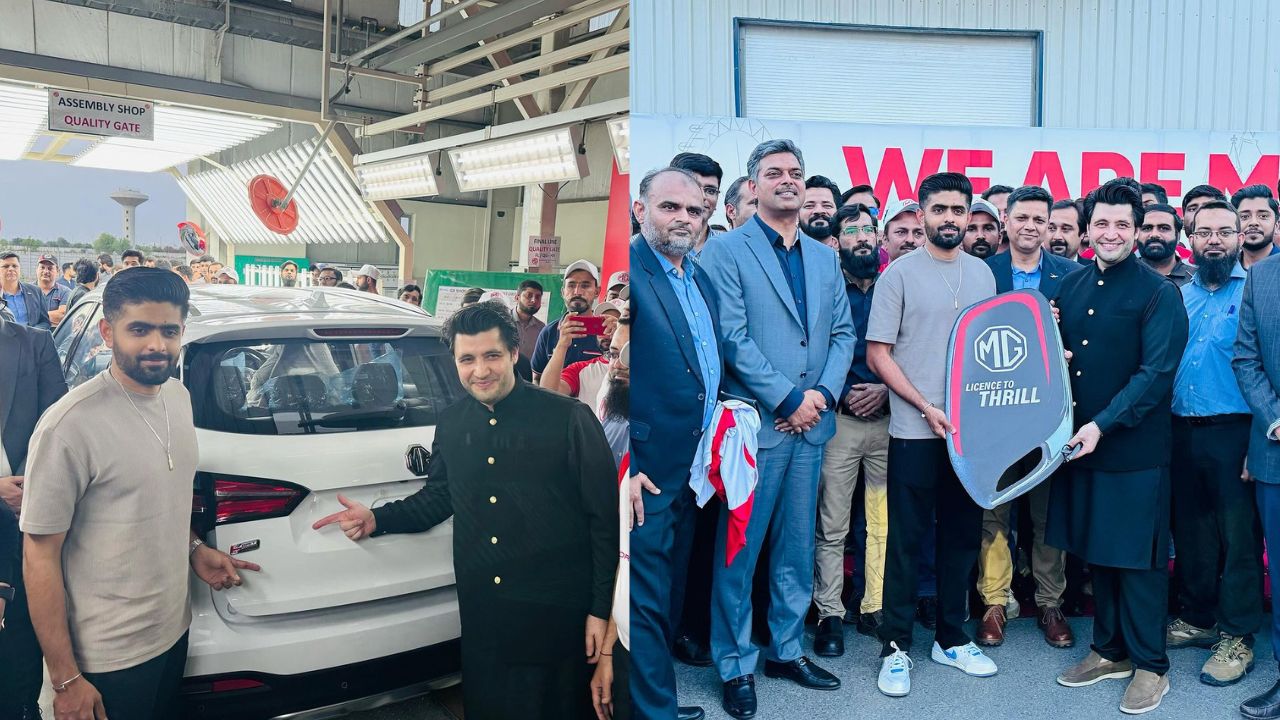 Javed Afridi fulfils promise, gives Babar Azam a car