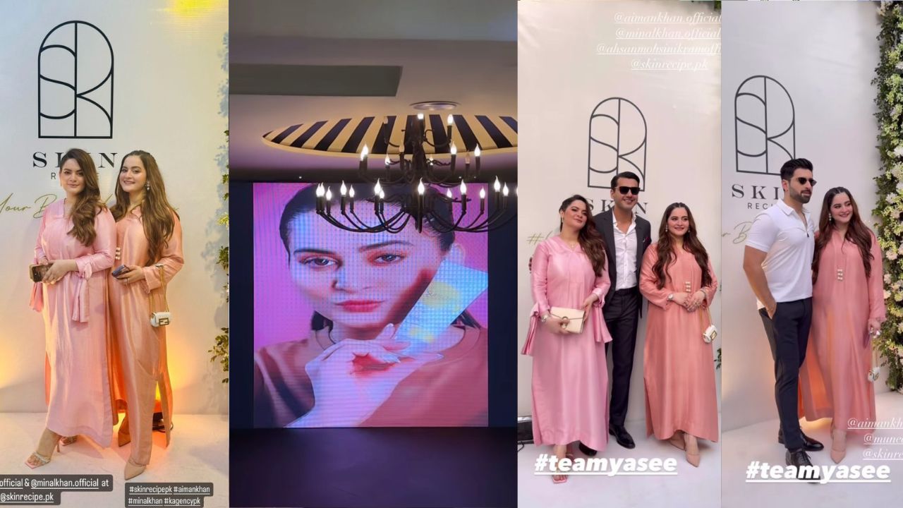 Aiman and Minal Khan launch skin care brand