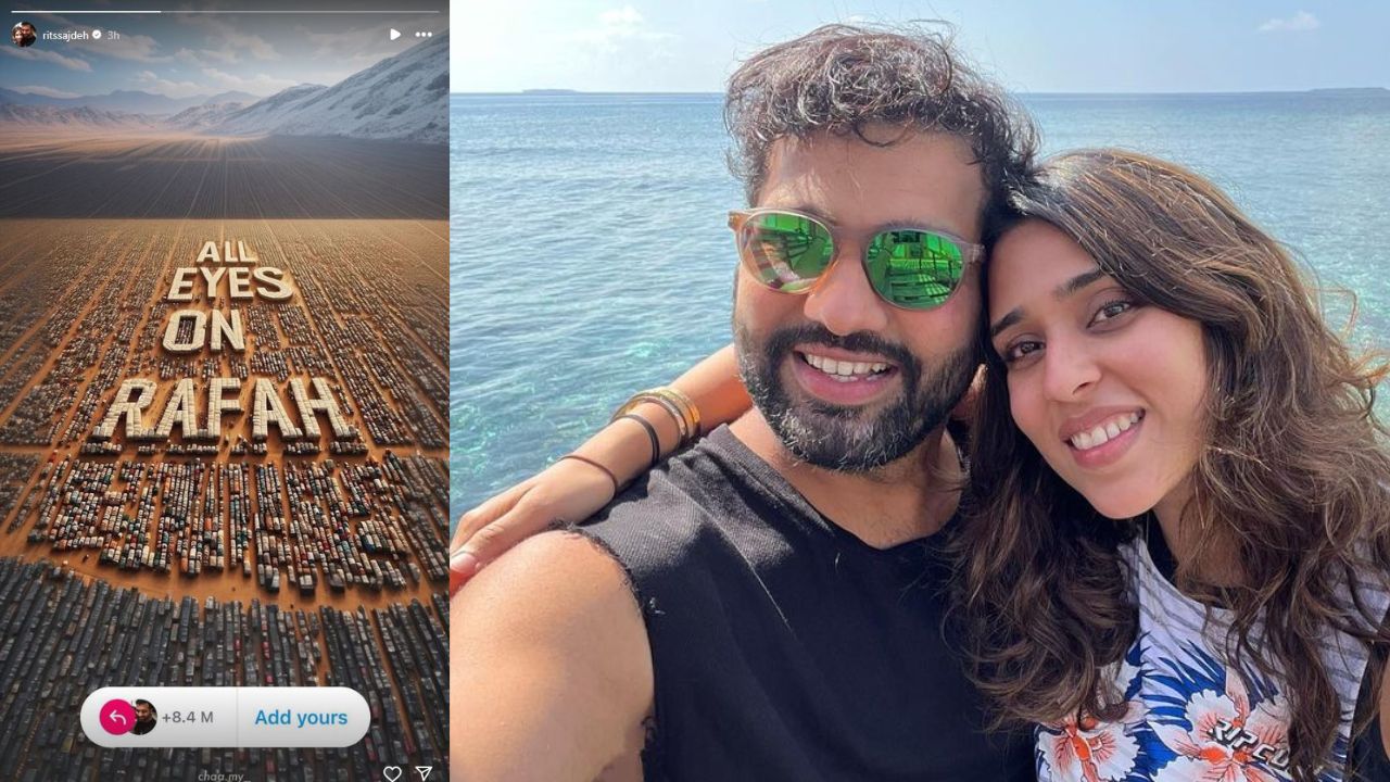Extremist Indians slams Rohit Sharma’s wife for sharing post about Rafah