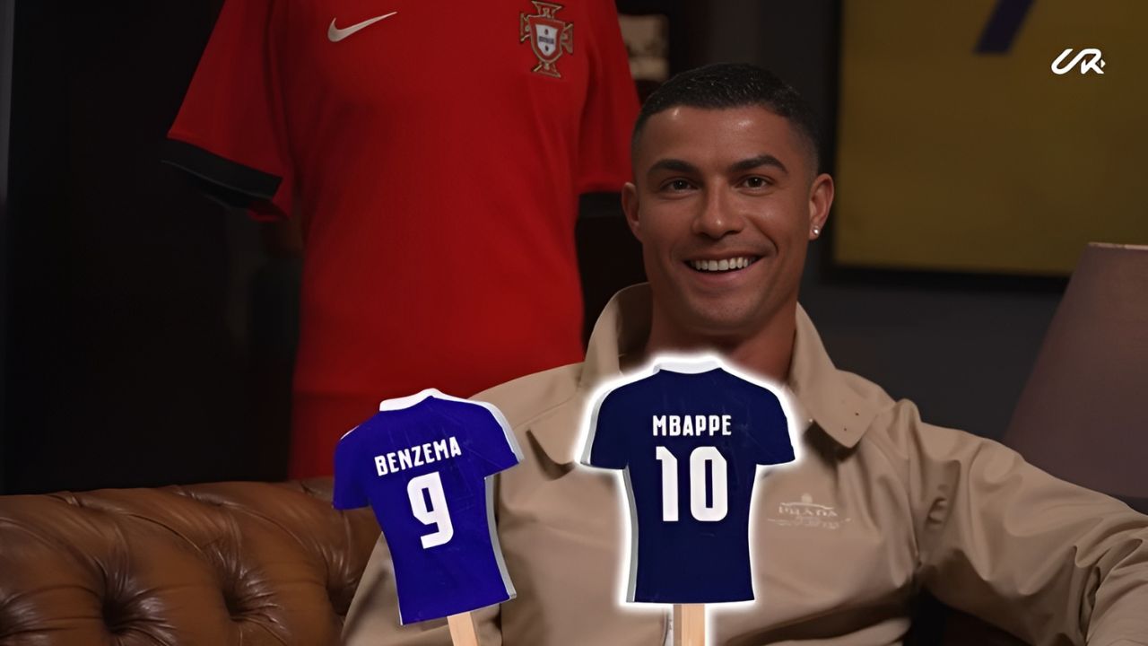 Who did Cristiano Ronaldo choose between Mbappe and Benzema?