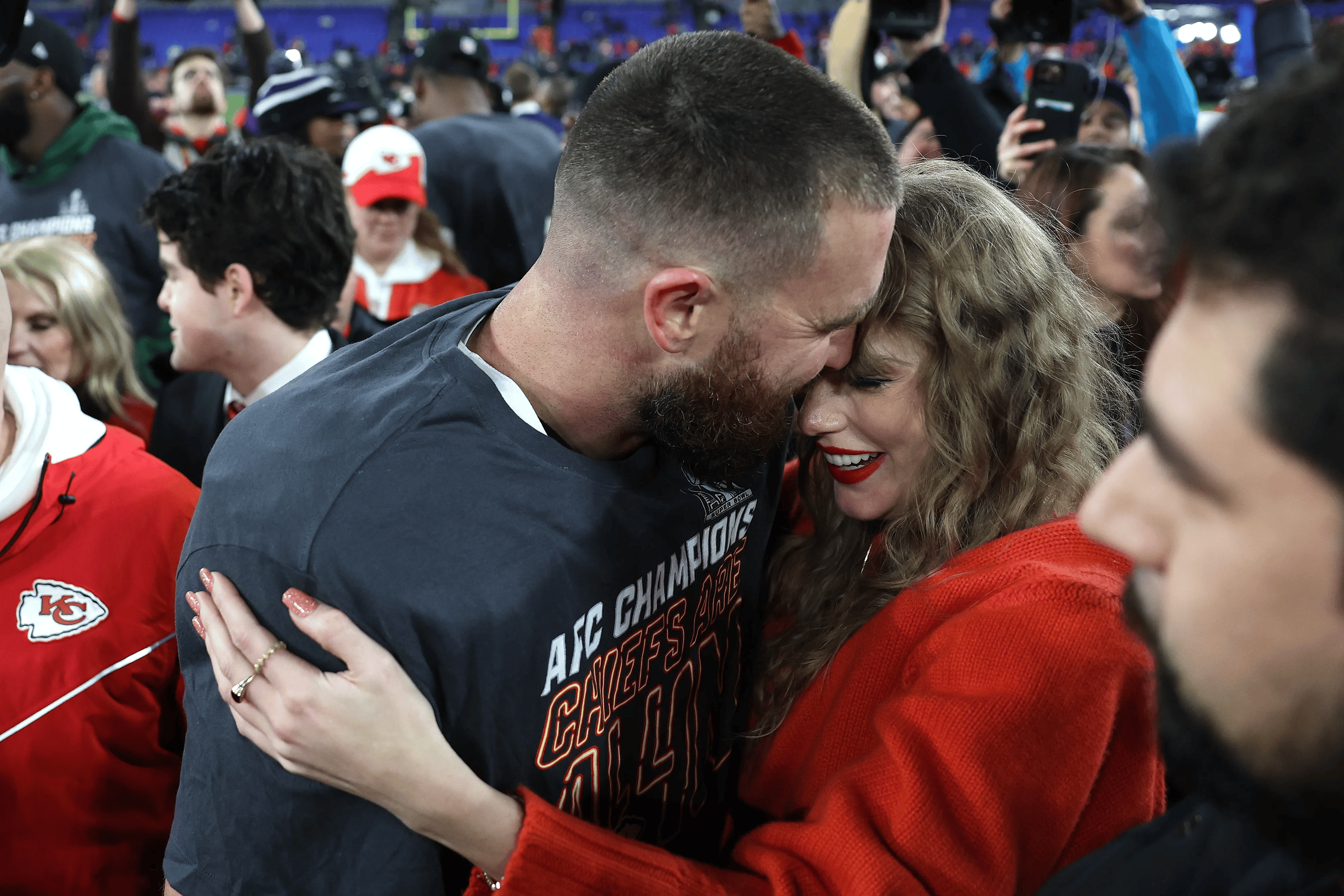 Taylor Swift and Travis Kelce