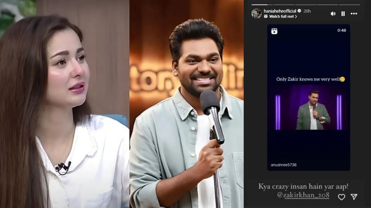 Hania Aamir’s viral shoutout to Zakir Khan sparks buzz across borders