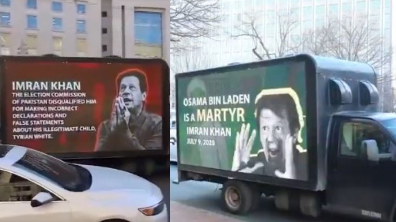 ‘Osama Bin Laden is a martyr’: Anti-Imran Khan ads popup on trucks in US