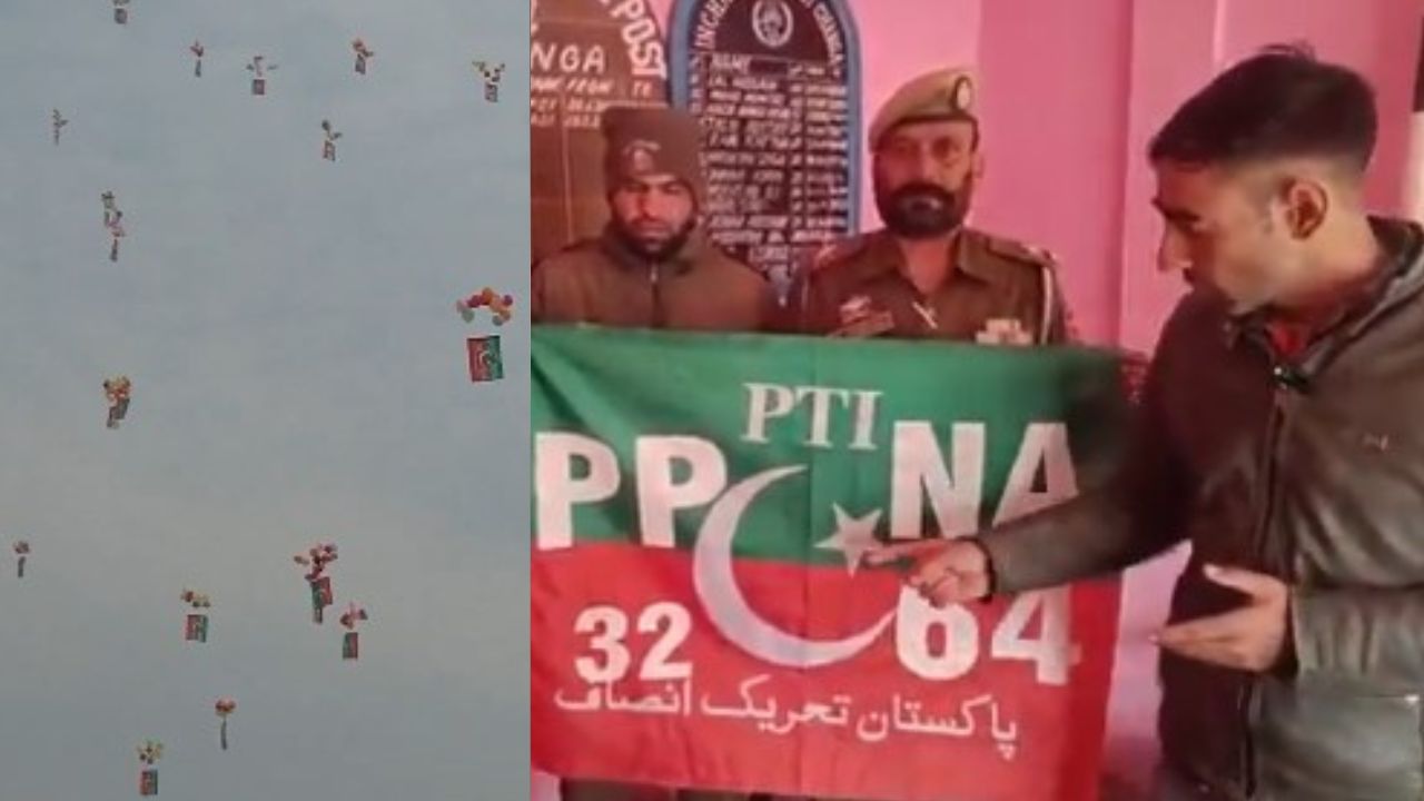 WATCH: Indian police seize PTI flags, balloons