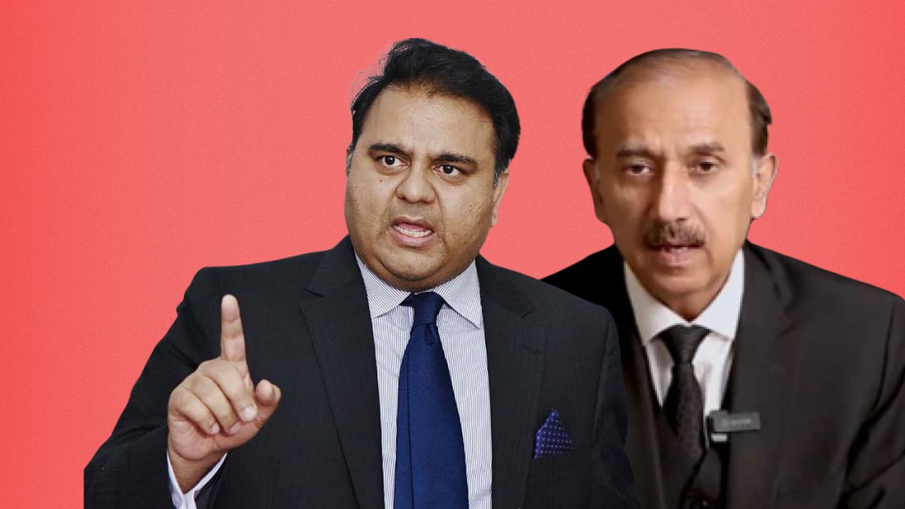 Fawad Chaudhry ‘knocks out’ Shoaib Shaheen outside Adiala Jail