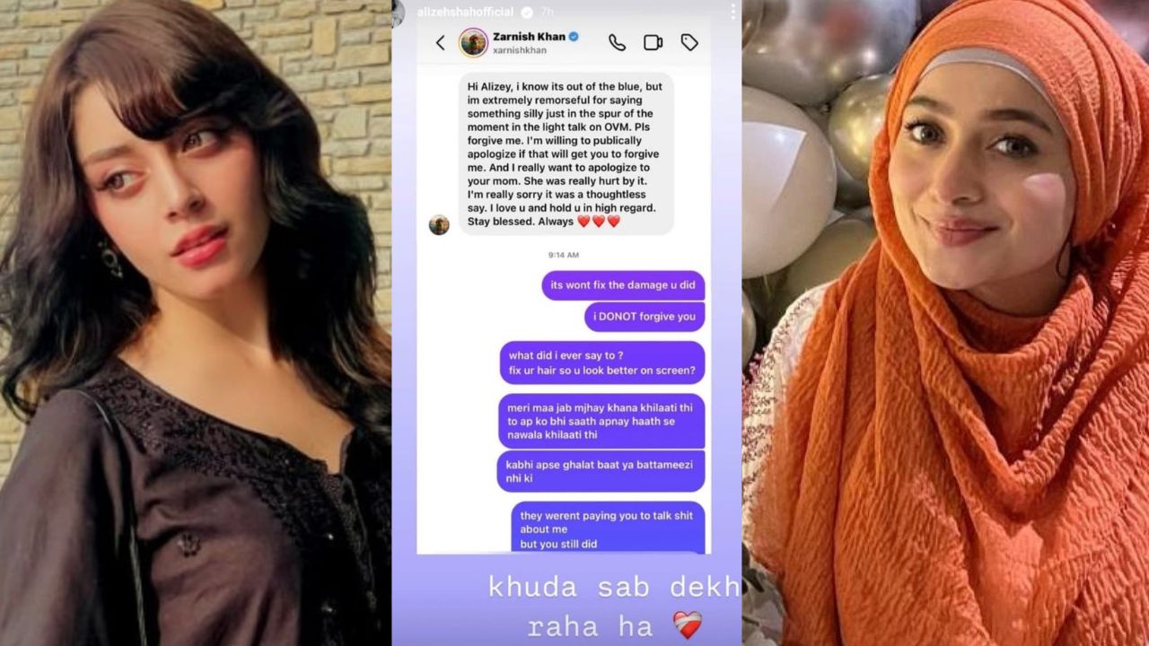 Alizeh Shah, Zarnish Khan feud intensifies despite reconciliation efforts