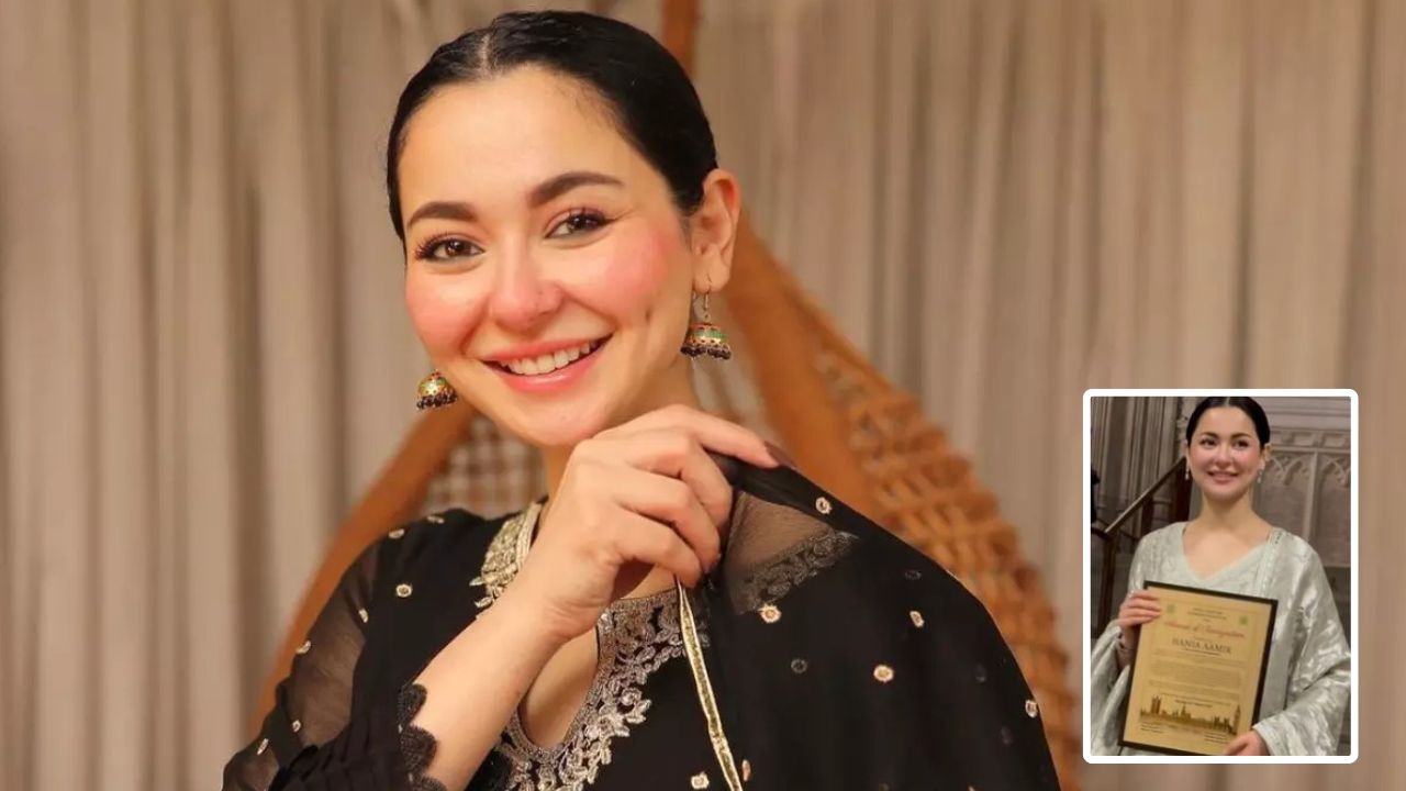 ‘Honored to make Pakistan proud’; Hania Aamir receives recognition award in UK parliament