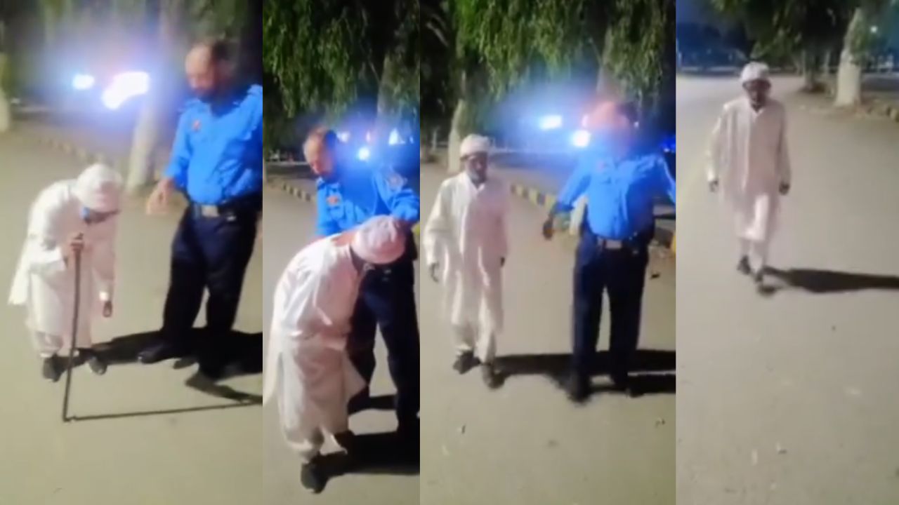 ‘I got a new life’: Viral video shows Islamabad cop ‘healing’ old man’s back pain