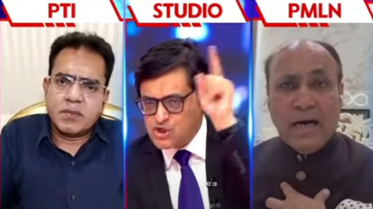 Pro-PTI, pro-PML-N guests air dirty laundry on Arnab Goswami’s show