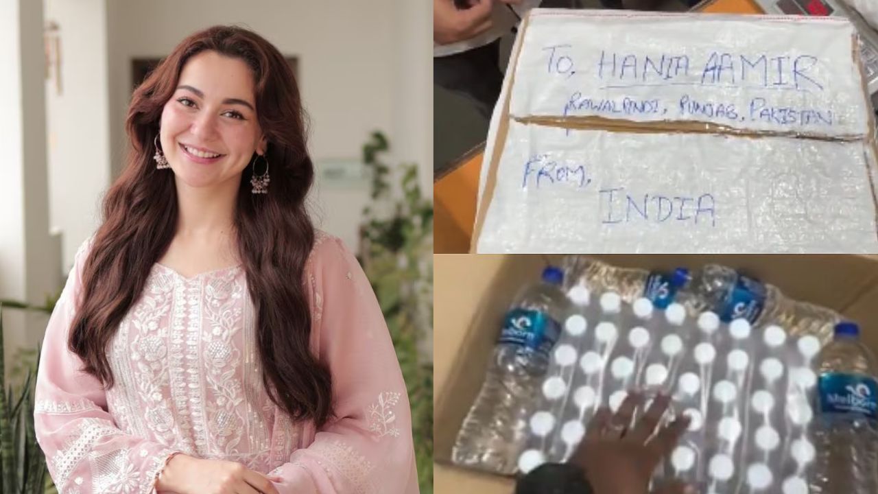 VIDEO: Indian fans ‘send’ water bottles for Hania Aamir