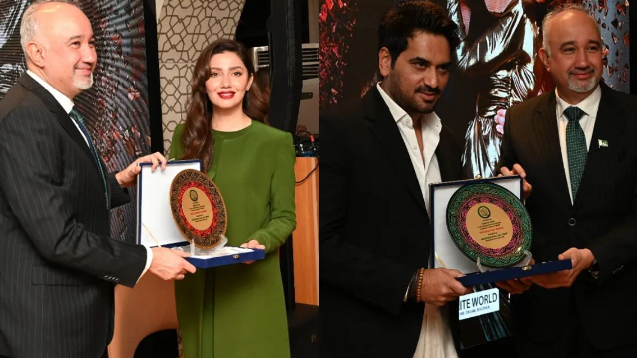 Mahira, Humayun receive prestigious awards in Dubai