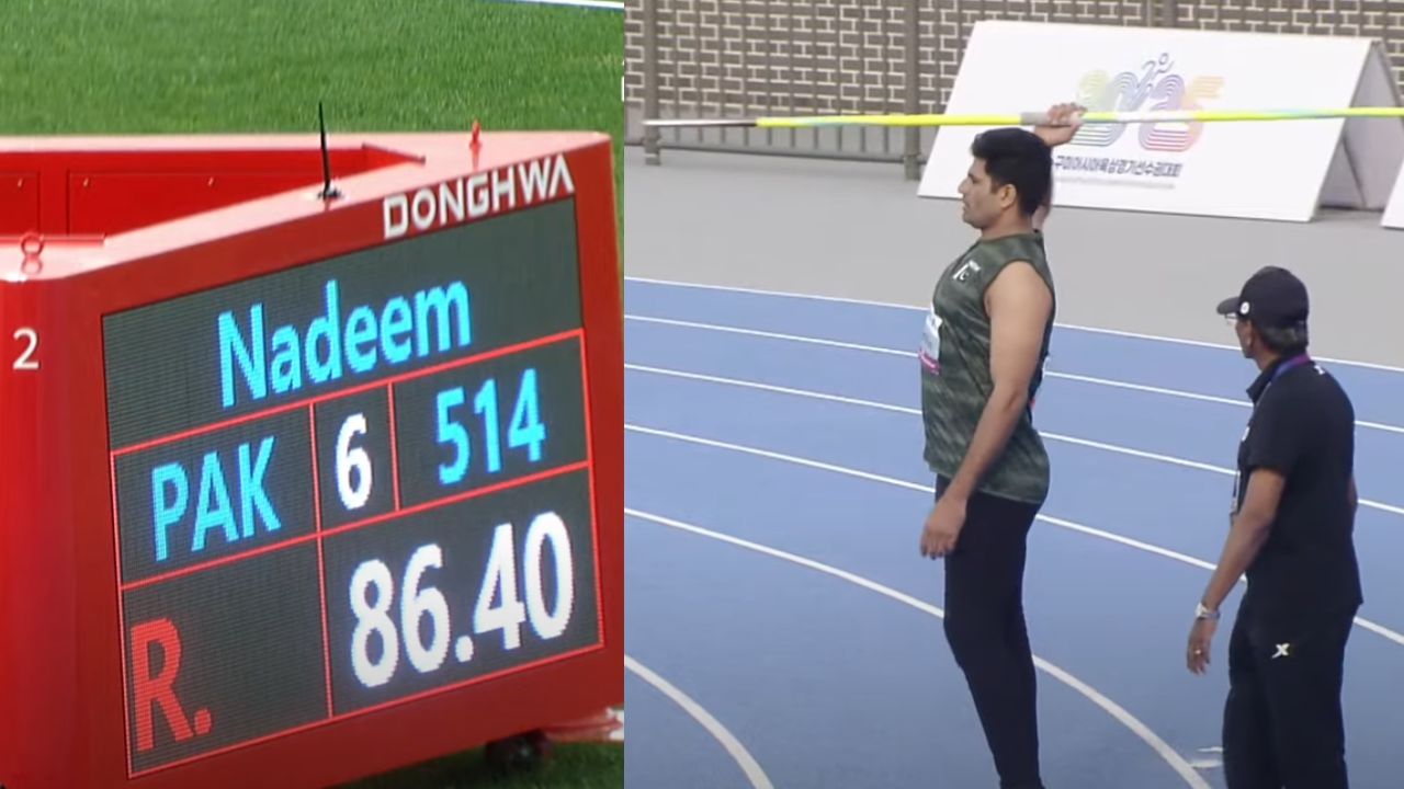 Arshad Nadeem wins gold with massive throw at Asian Athletics Championship
