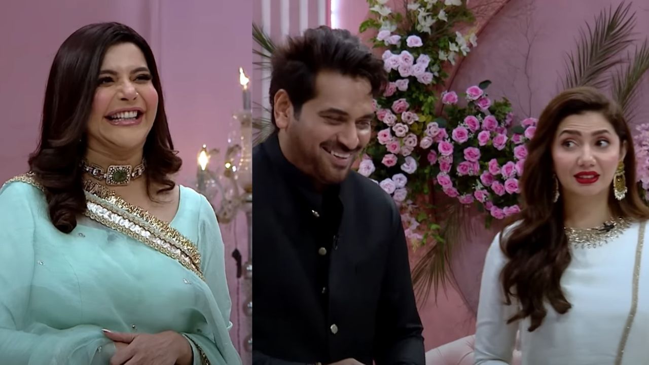 Humayun Saeed crowned ‘Love Guru’ by Nida Yasir, Mahira’s reaction says it all
