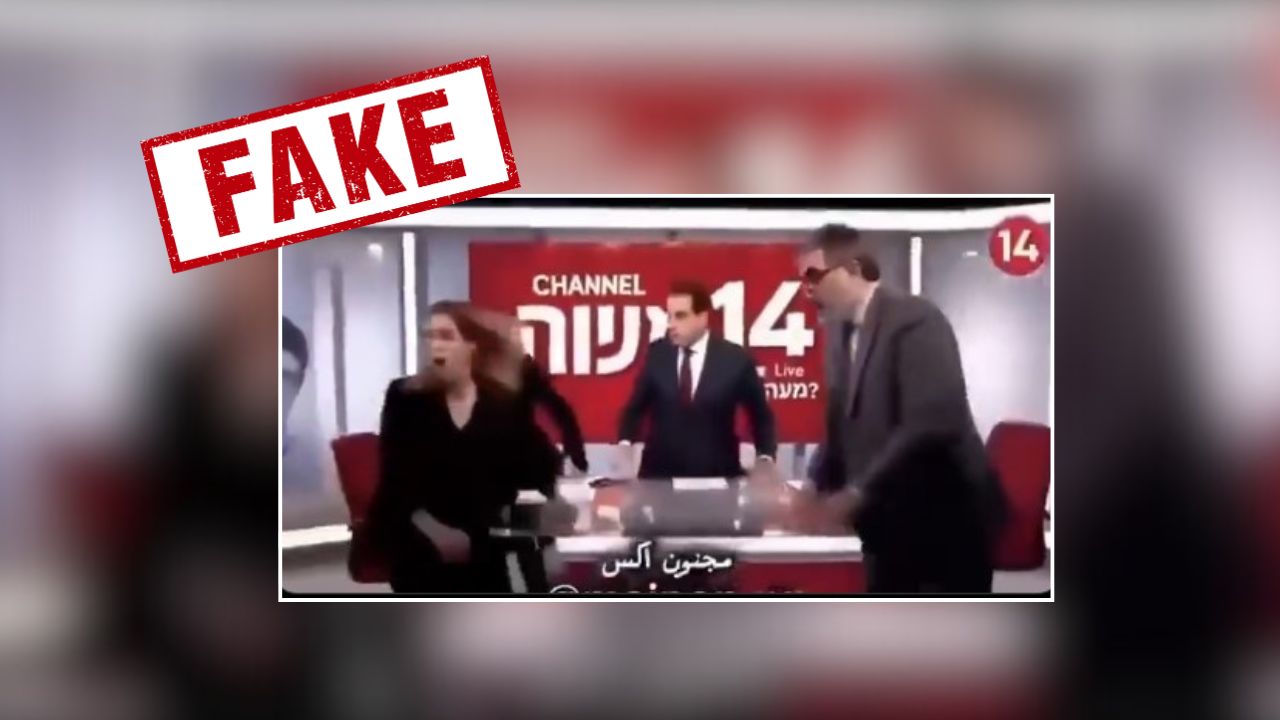 Fact Check: Viral video claiming Israeli guest fled studio during Iran missile attack is AI-generated