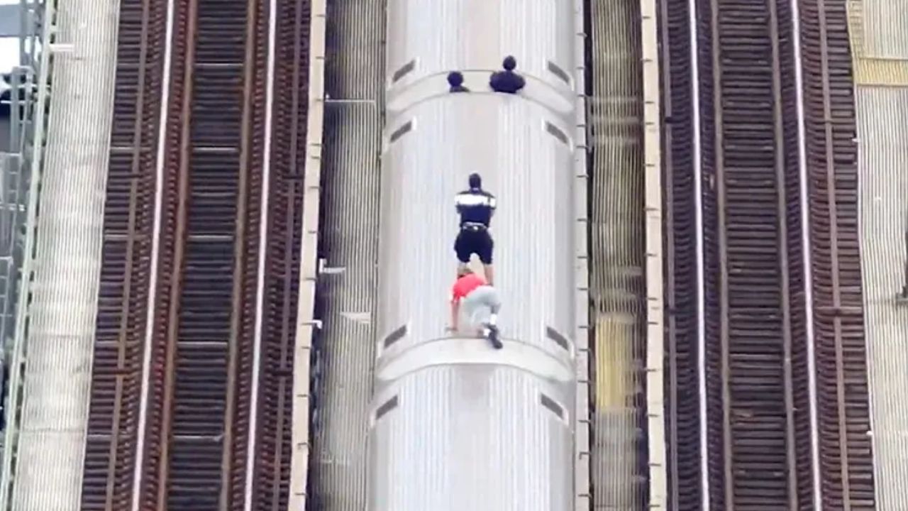 Four boys caught subway surfing in New York