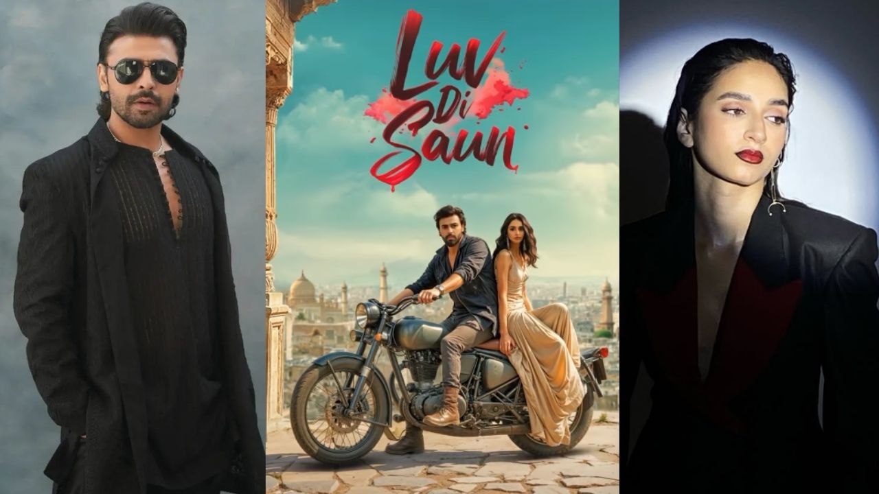 Luv Di Saun poster shows Farhan Saeed, Mamya Shajaffar looking their absolute best