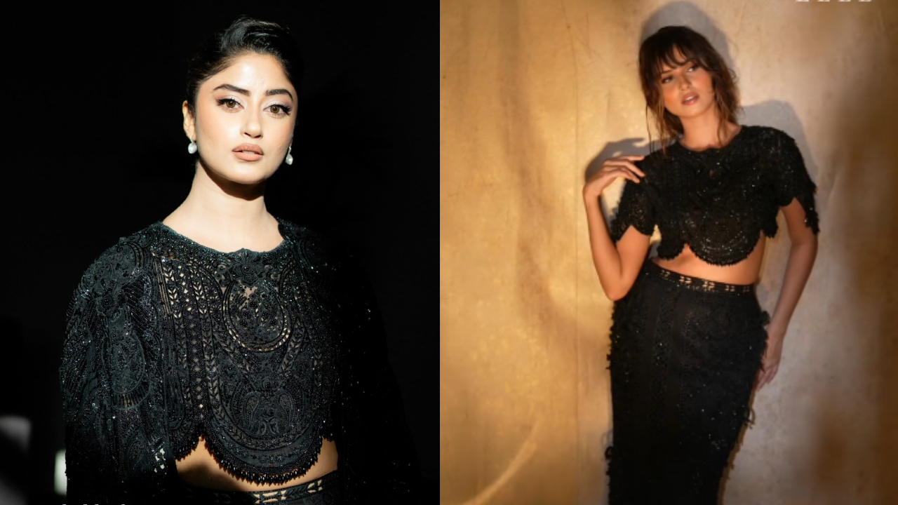 Tara Sutaria or Sajal Aly? Who wore Shehla Chatoor’s glamorous black dress better…