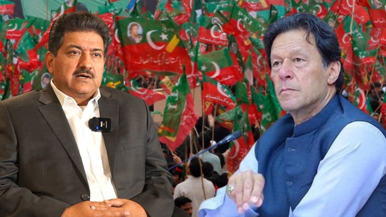Hamid Mir hints at ban on PTI, treason case against Imran Khan