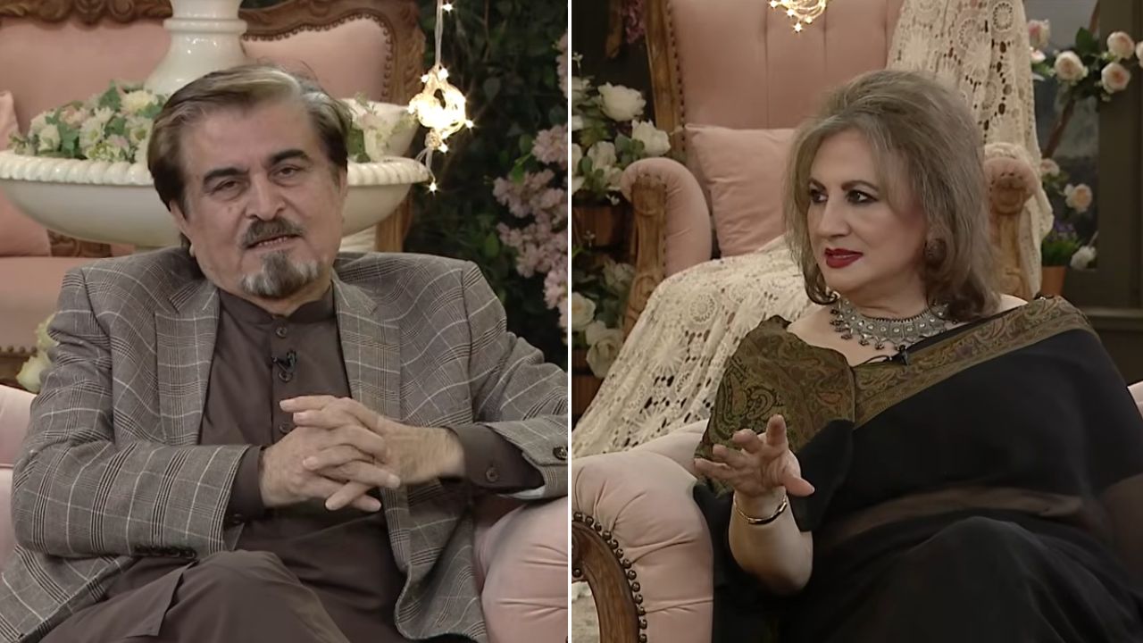 Faryal Gohar, Jamal Shah appears together after 30 years to talk about divorce