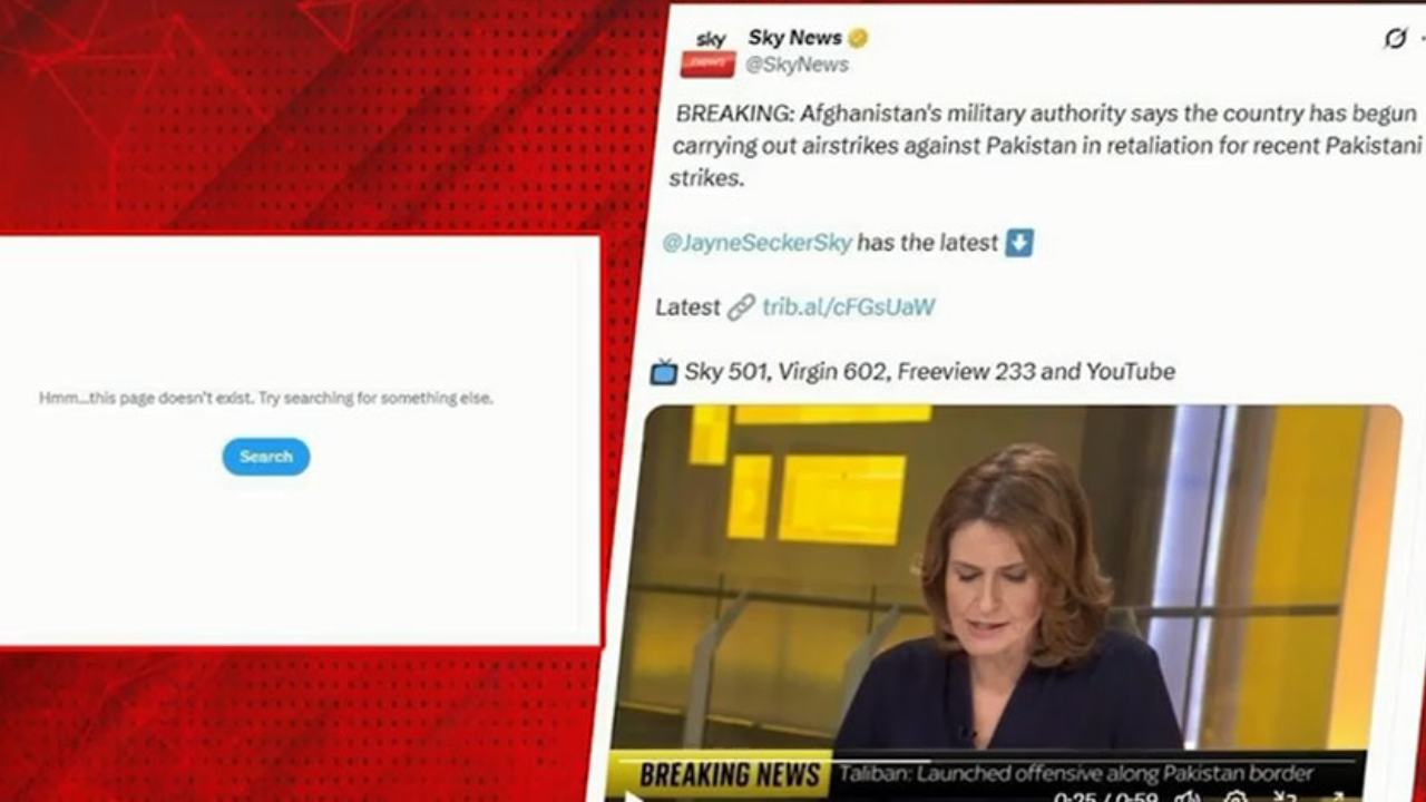 Sky News deletes incorrect X post about Pakistan after backlash