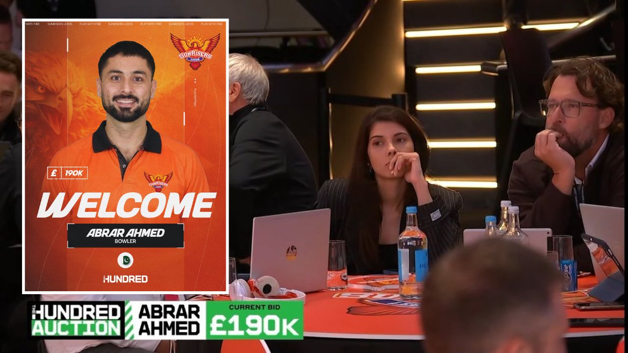 Indians furious as Sunrisers Leeds pick Pakistan’s Abrar Ahmed in The Hundred auction